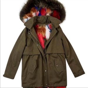 Jocelyn fur coat multicolor